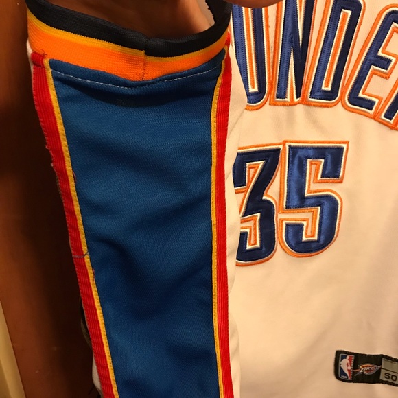 Adidas Kevin Durant OKC Thunder Basketball Jersey - Picture 7 of 7